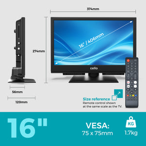 16 inch Smart Samsung Plus TV with Pitch Perfect Sound