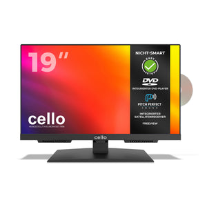 19-Zoll-LED-Fernseher mit integriertem DVD-Player und Perfect Pitch Sound