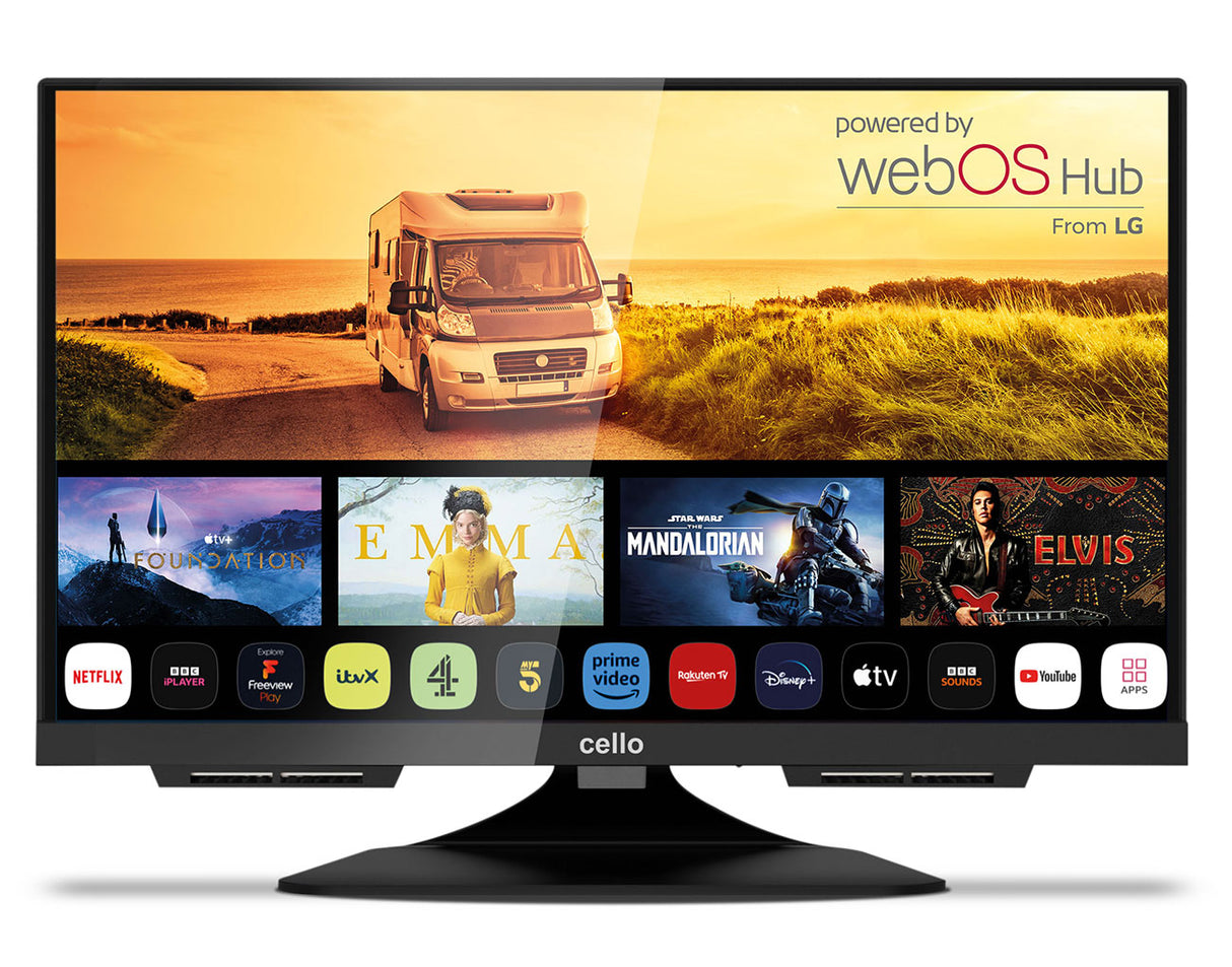 19″ Smart WebOS 12-Volt Traveller TV with Perfect Pitch Sound