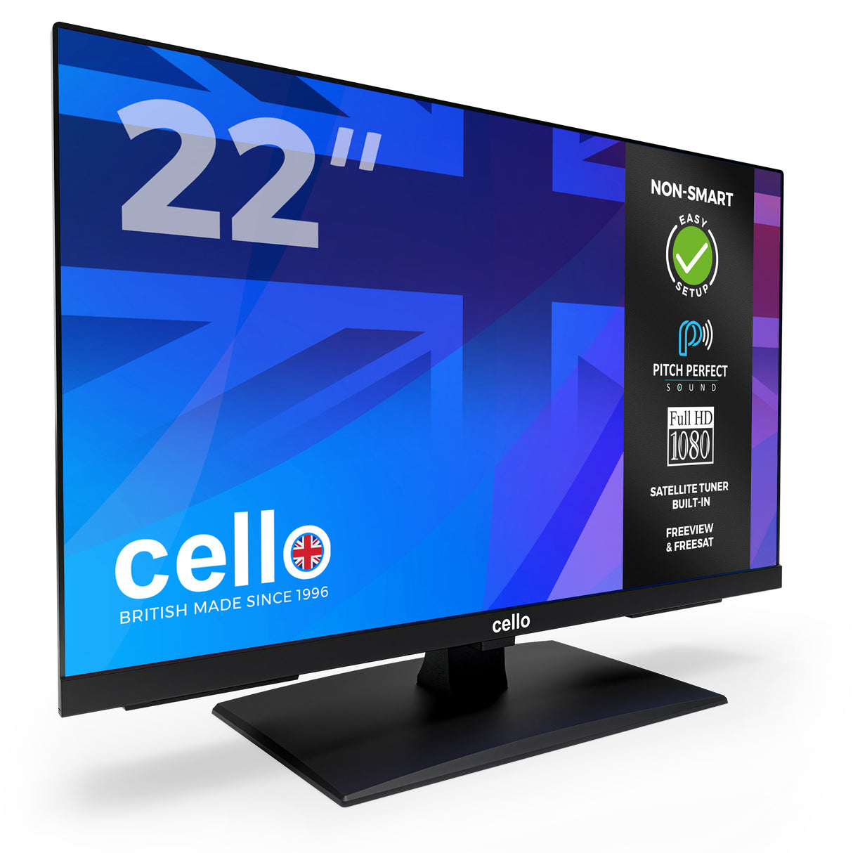 22” Full HD TV with Perfect Pitch Sound & Satellite Tuner