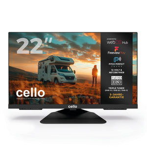 22″ Smart WebOS 12-Volt Full HD-Fernseher mit Perfect Pitch Sound