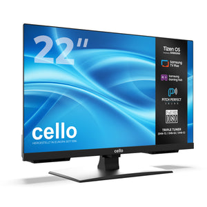 22 Zoll Smart Samsung Plus TV mit rahmenlosem Bildschirm