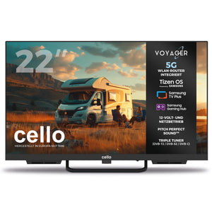 22-Zoll-VOYAGER-Smart-TV von Samsung Plus mit integriertem 5G-WLAN-Router