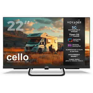 TV VOYAGER Plus 22 pouces avec ROUTEUR Wi-Fi 5G intégré