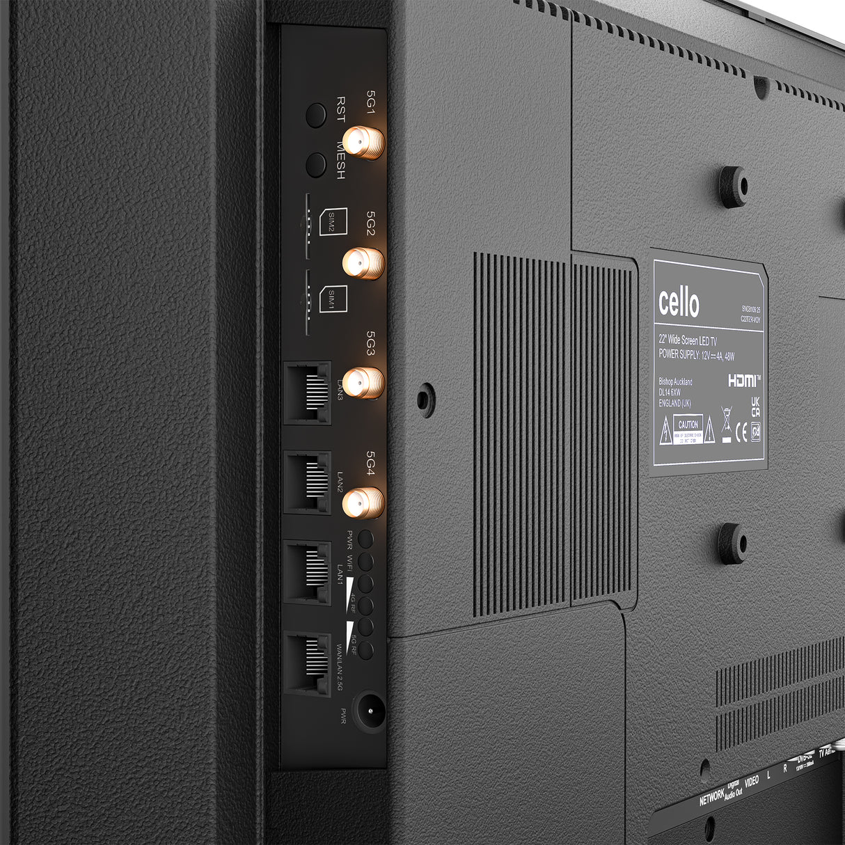 22 inch VOYAGER Smart Samsung Plus TV with built-in 5G Wi-Fi ROUTER