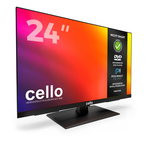 24-Zoll-HD-Ready-Fernseher mit integriertem DVD-Player und Perfect Pitch Sound