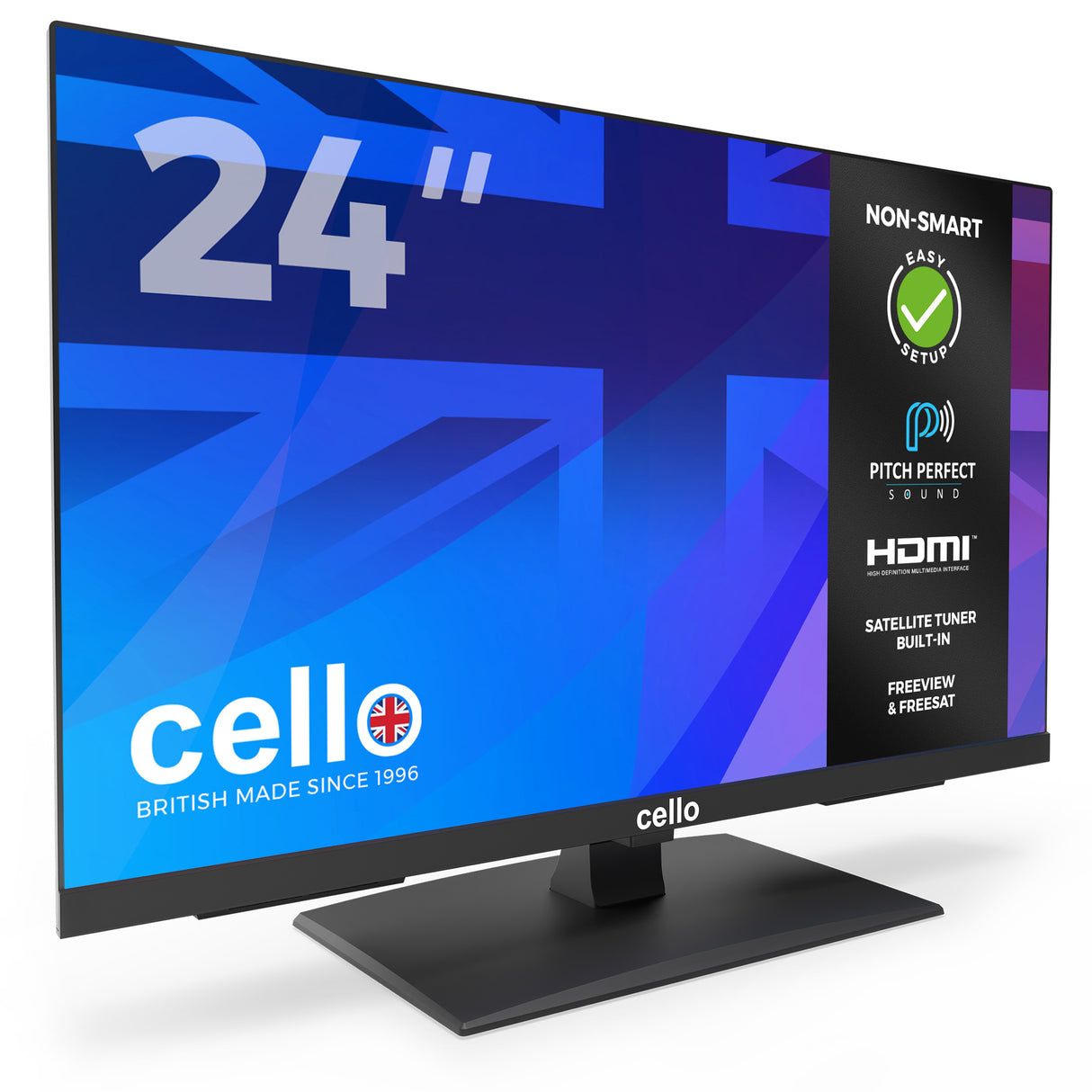 24” LED Digital TV with Perfect Pitch Sound & Satellite Tuner