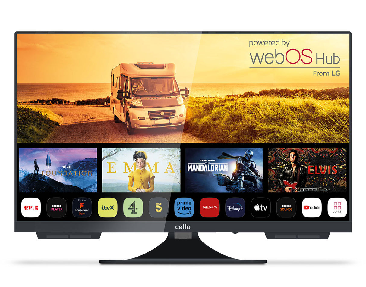 24″ Smart WebOS TV 12-Volt Traveller TV with Freeview Play