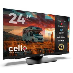 C2424WS-TRAV 24″ Smart WebOS TV 12-Volt Traveller TV with Freeview Play