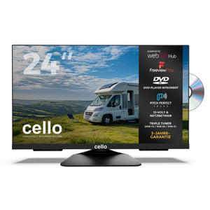 24″ Smart WebOS TV & DVD 12-Volt Traveller TV mit Freeview Play