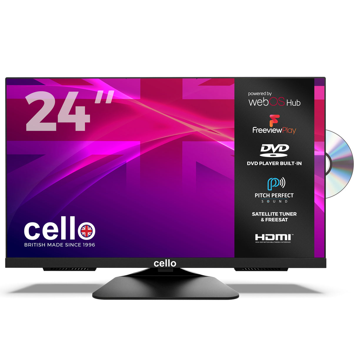 24″ Smart WebOS TV & DVD