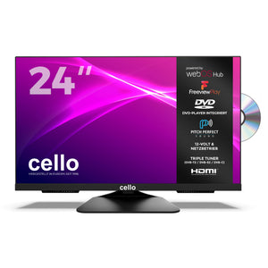 24″ Smart WebOS TV & DVD 12-Volt Traveller TV mit Freeview Play
