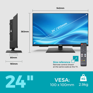 24 inch Smart Samsung Plus TV with Frameless Bezel