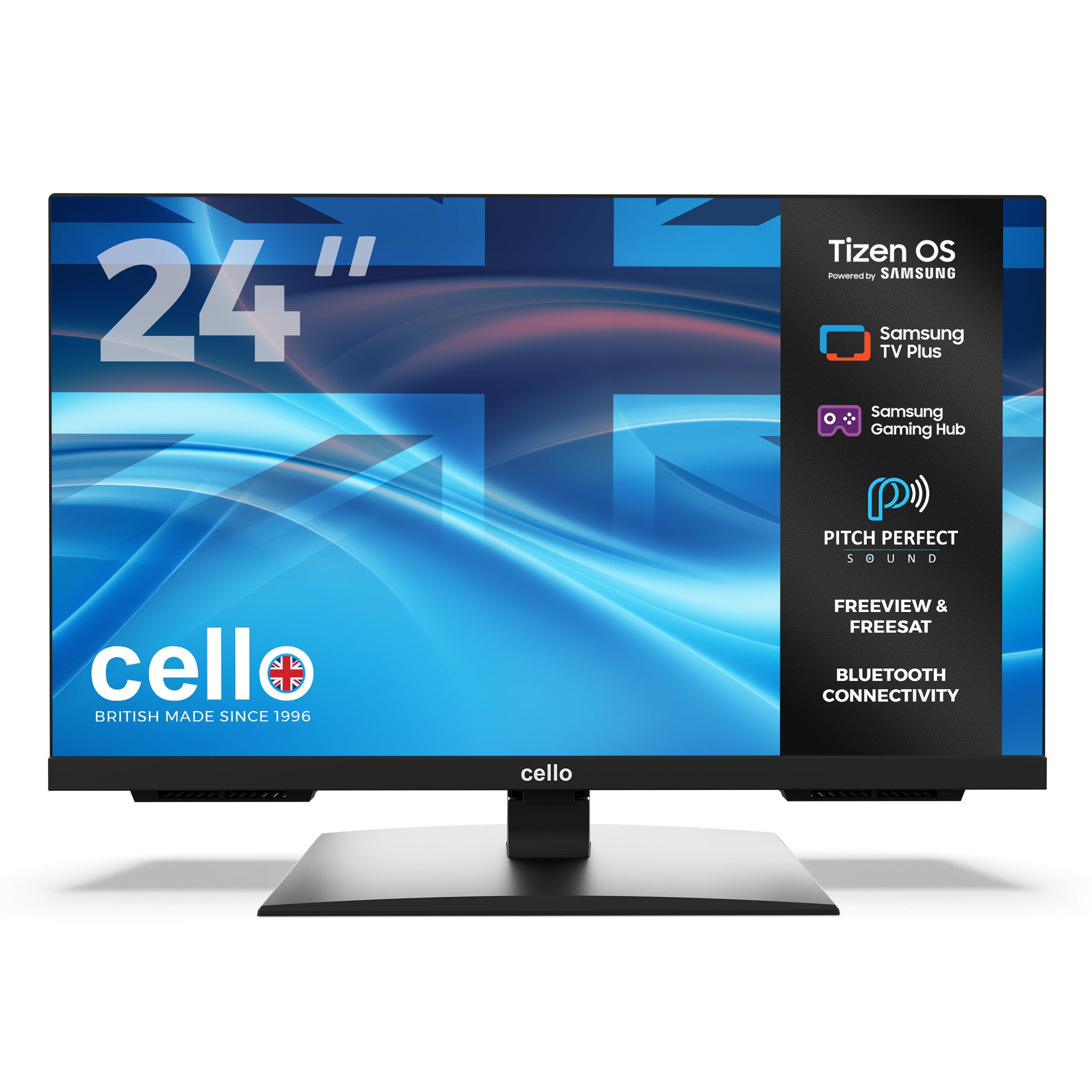 24 inch Smart Samsung Plus TV with Frameless Bezel – Cello