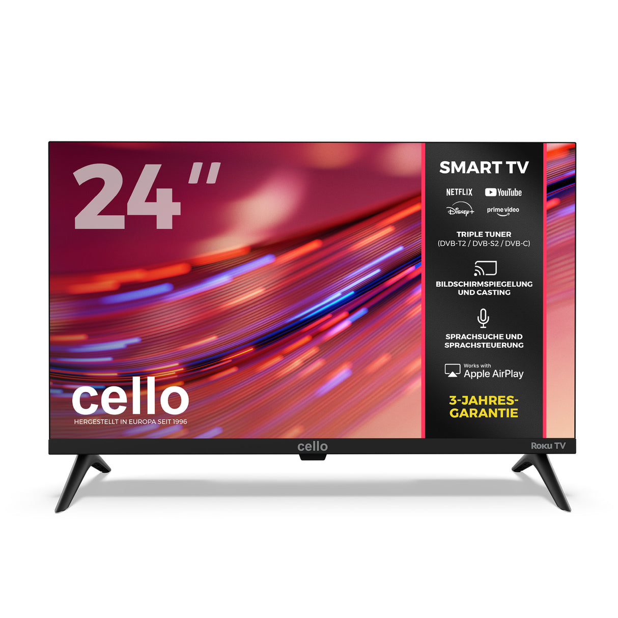 24 Zoll Smart Roku Frameless TV mit Free TV (DE)