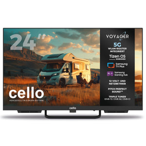 24-Zoll-VOYAGER-Smart-TV von Samsung Plus mit integriertem 5G-WLAN-Router