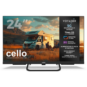Smart TV VOYAGER 24 pouces avec routeur Wi-Fi 5G intégré