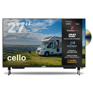 27 Zoll Smart WebOS TV &amp; DVD 12-Volt Traveller TV mit Freeview Play