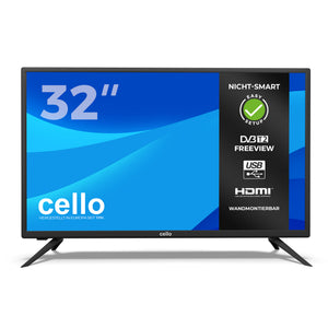 32-Zoll-HD-Ready-LED-Digitalfernseher mit integriertem Freeview T2 HD
