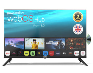 32″ Smart WebOS TV with DVD Player & Frameless Bezel WITH FREE WALL BRACKET FOR A LIMITED TIME