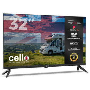 C3224WSF-TRAV 32″ Smart WebOS 12-Volt Traveller TV with DVD & Frameless Bezel