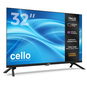 32 Zoll Smart Samsung Plus TV mit rahmenlosem Bildschirm (DE)