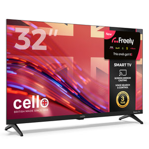Cello 32" Smart Frameless TV with FREELY