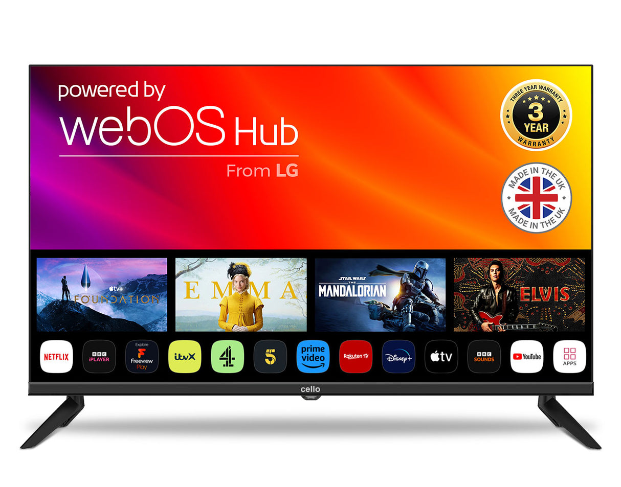 32" Smart WebOS TV with Freeview Play and FREE Wall Bracket