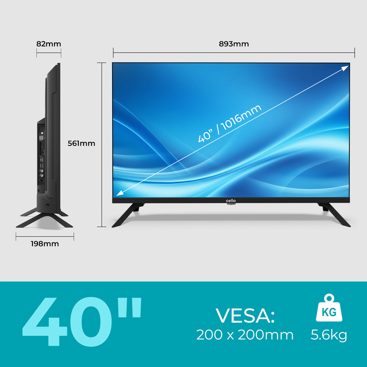 40" Smart Samsung Plus Full HD TV with Frameless Bezel