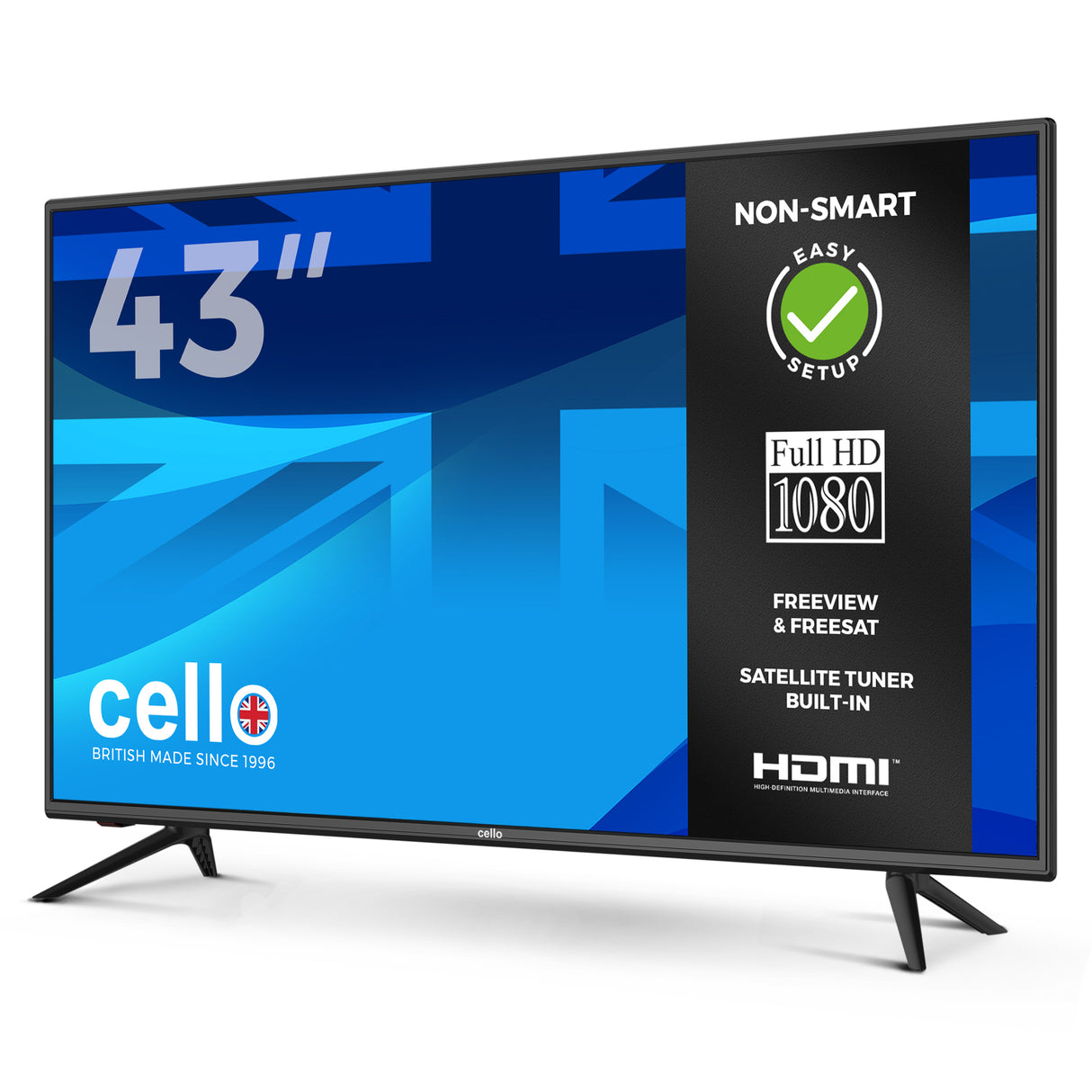 43” Full HD LED TV With Built-in Freeview T2 HD