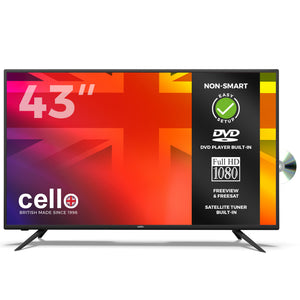 43" Full HD LED TV with DVD Player and Freeview T2 HD