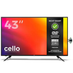 43-Zoll-Full-HD-LED-Fernseher mit DVD-Player und Freeview T2 HD