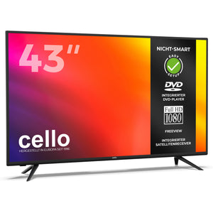 43-Zoll-Full-HD-LED-Fernseher mit DVD-Player und Freeview T2 HD