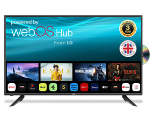 43″ Smart WebOS TV with integrated DVD Player & Freeview Play