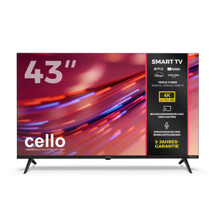 43 Zoll Smart Roku 4K UHD rahmenloser Fernseher mit Freely TV (DE)
