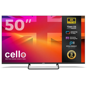50 inch Cello  - Tizen Samsung OS Plus 4K UHD TV with Frameless Bezel