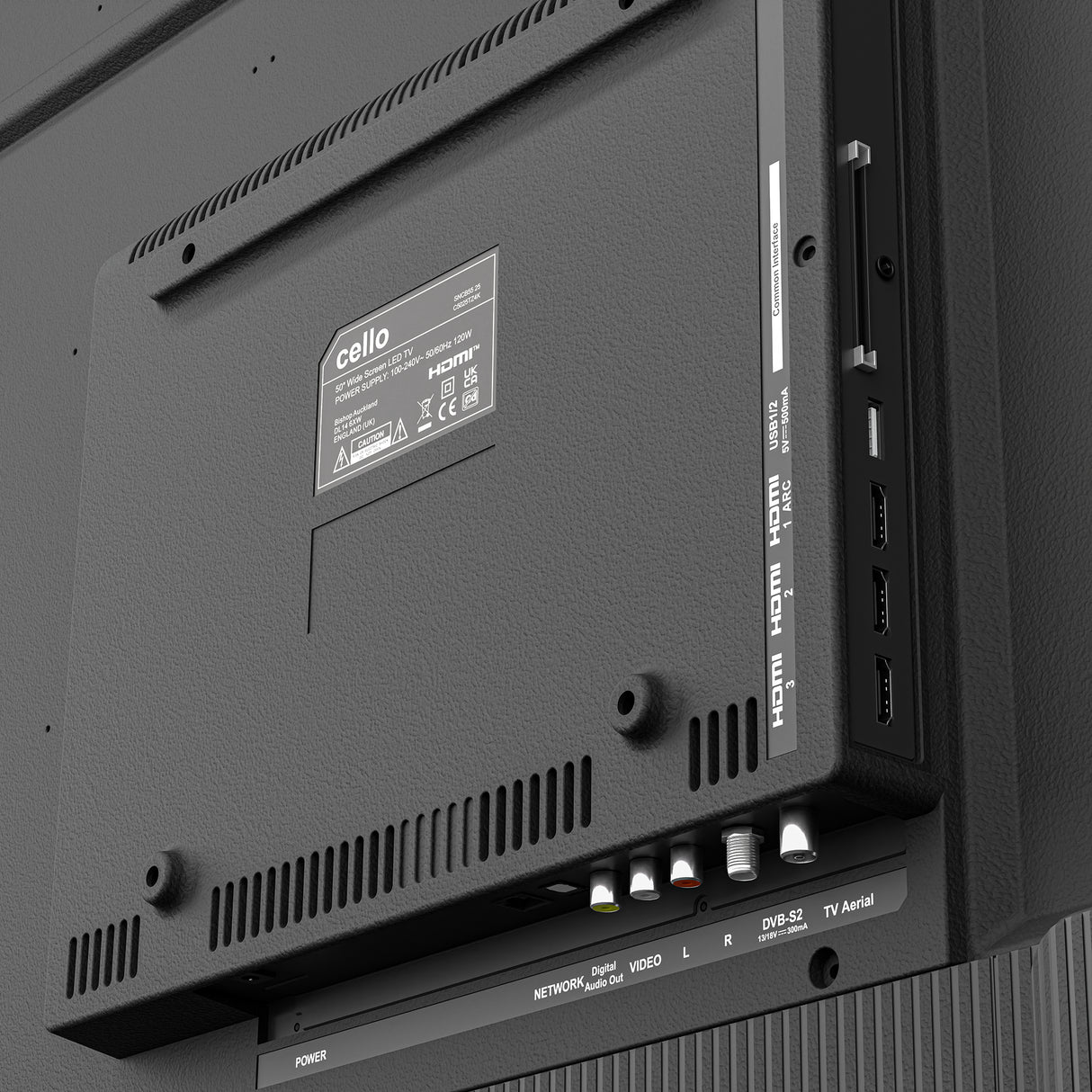 50 inch Cello  - Tizen Samsung OS Plus 4K UHD TV with Frameless Bezel