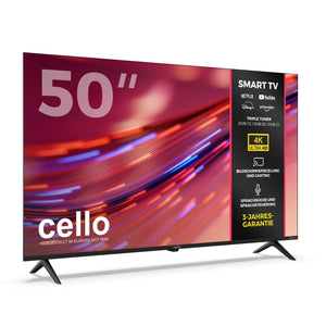50 Zoll Smart Roku 4K UHD Rahmenloser Fernseher mit Free TV (DE)
