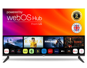 50″ Smart WebOS 4K Ultra HD TV with Freeview Play and Frameless Bezel