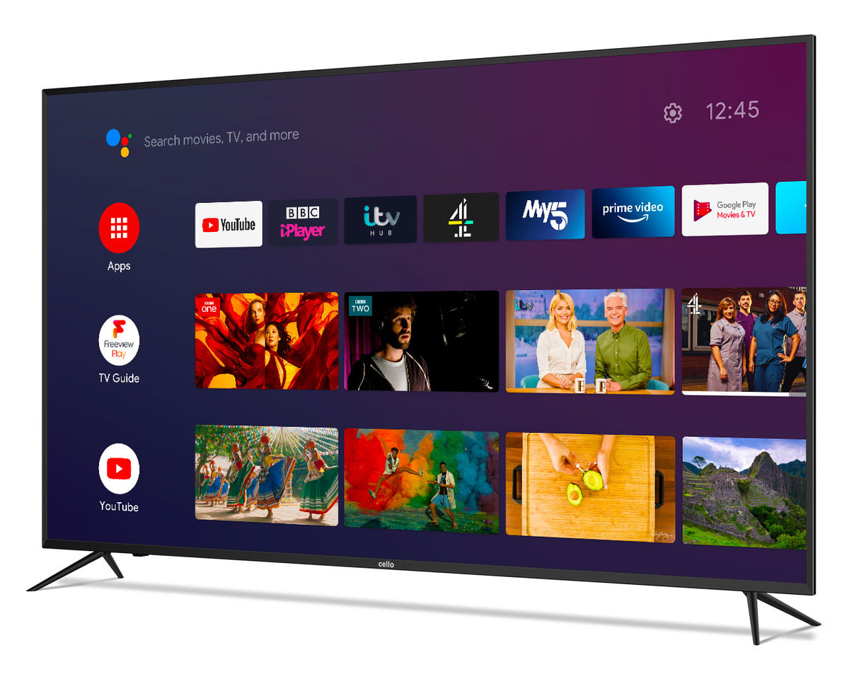 65" 4K UHD Smart Google TV with Google Assistant and Freeview Play