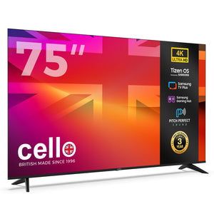75 inch Smart 4K UHD Samsung Plus TV with Frameless Bezel