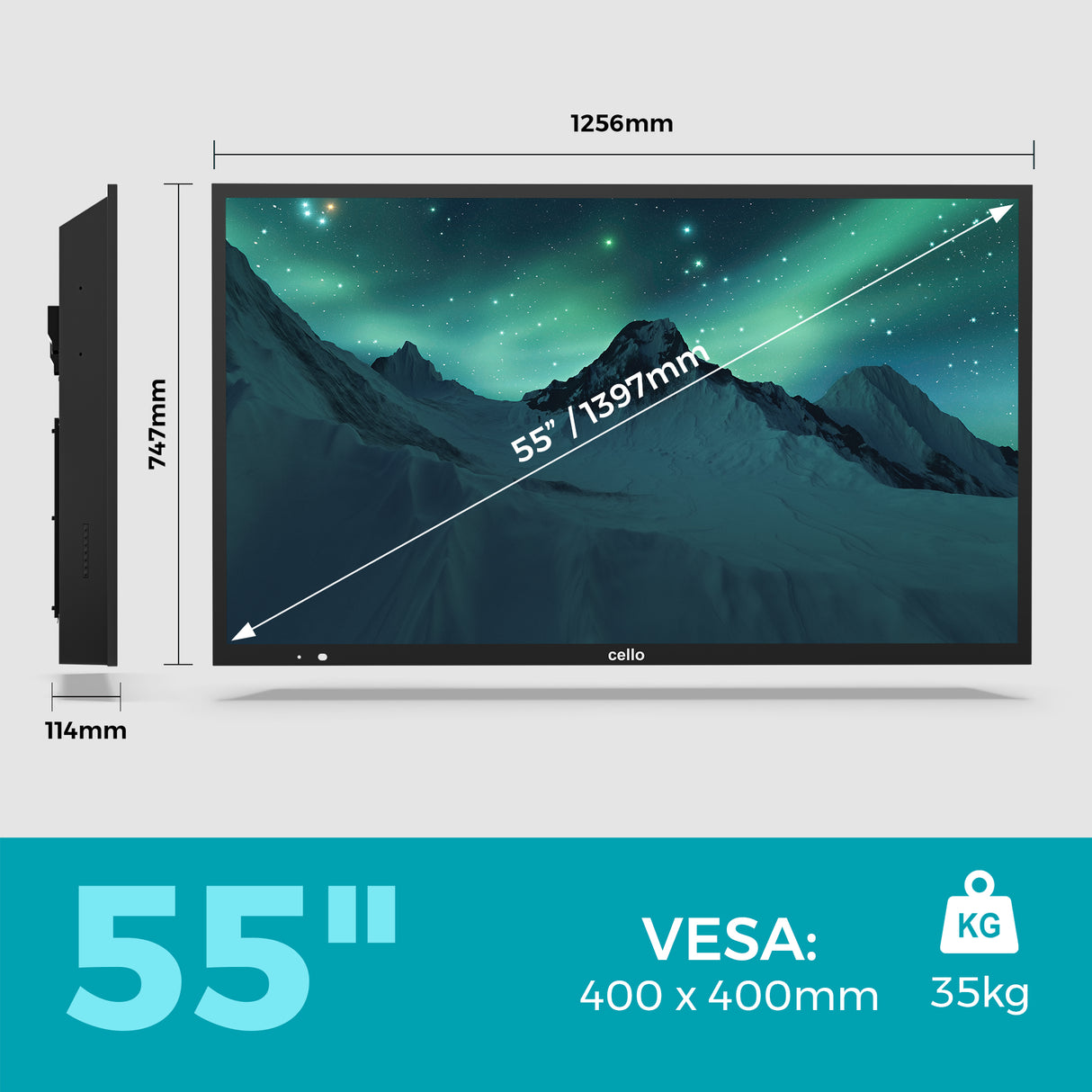 55 inch 4K UHD Smart Samsung Plus Outdoor TV