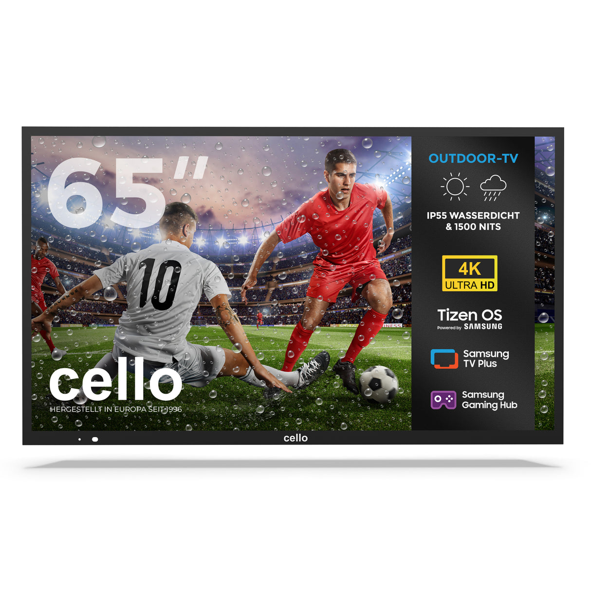 65 Zoll 4K UHD Smart Samsung Plus Outdoor TV (DE)