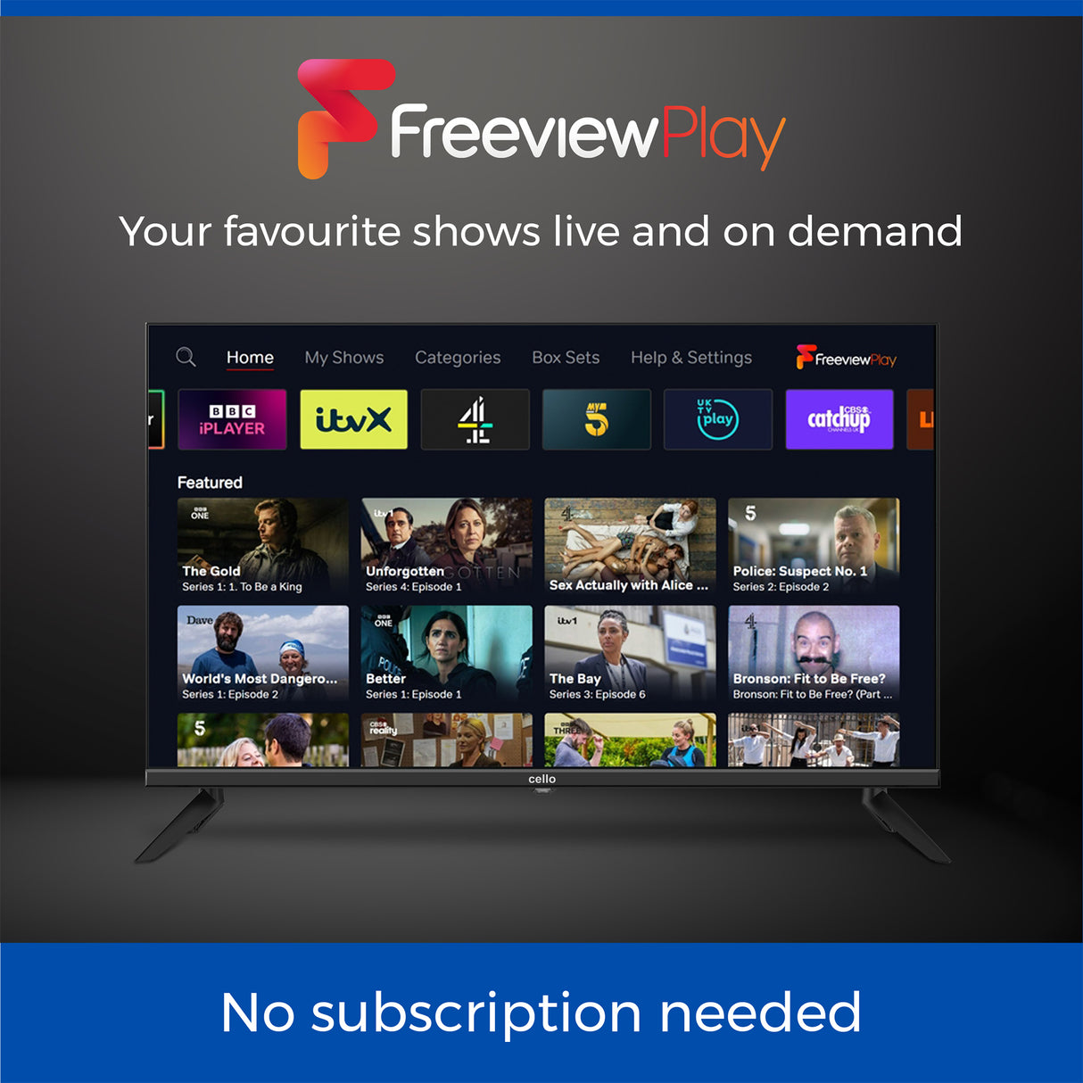 32" Smart WebOS TV with Freeview Play