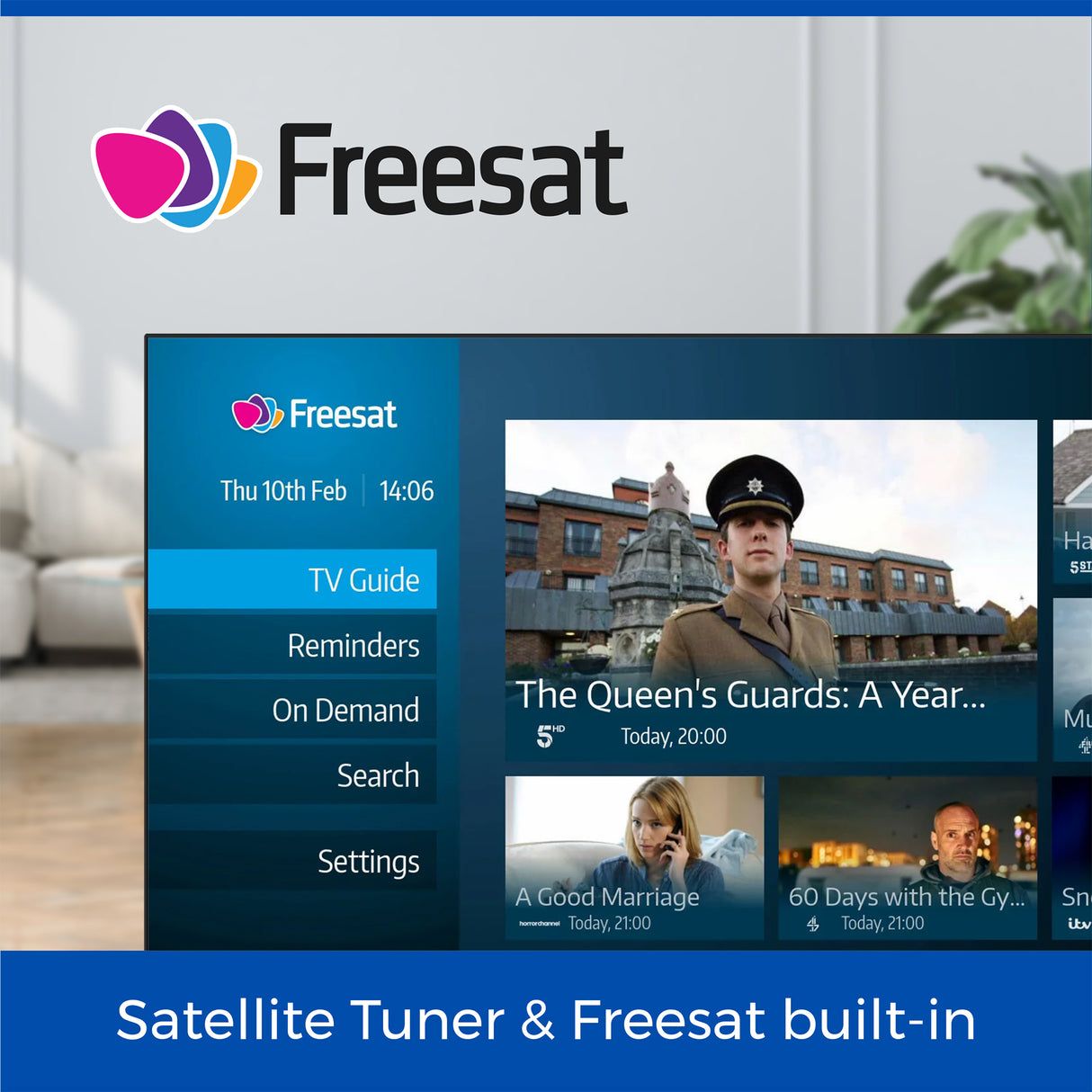 freesat with 32 inch smart webos tv