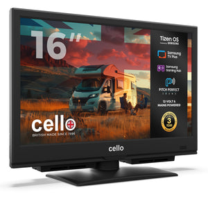 16 inch Smart Samsung Plus 12-Volt Traveller TV with Pitch Perfect Speakers