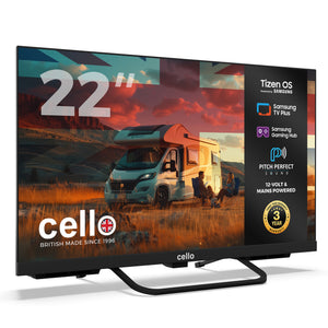 22 inch Smart Samsung Plus 12-Volt Traveller TV with Pitch Perfect Speakers