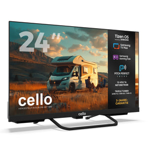 24 inch Smart Samsung Plus 12-Volt Traveller TV with Pitch Perfect Speakers (DE)