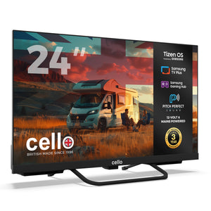 24 inch Smart Samsung Plus 12-Volt Traveller TV with Pitch Perfect Speakers