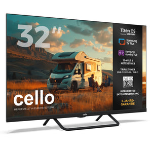 32 inch Smart Samsung Plus 12-Volt Traveller TV with Frameless Bezel (DE)